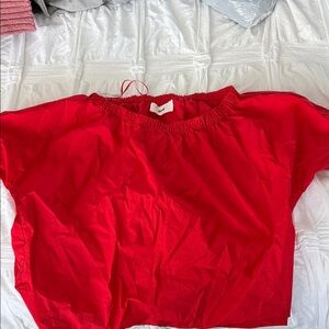 Women’s Red Off-Shoulder Blouse